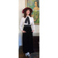 Vintage 70s Tuxedo Style Maxi Dress + Jacket Set Black Velvet Joseph Stein Muriel Reade