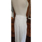 Vintage JIL SANDER Midi Skirt Paneled White Linen A Line w/Panels / Large