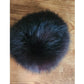 Vintage 1960s Fur Hat Black Fox Tam Beret Marshall Fields