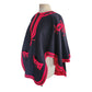 Vintage 1970s Poncho Embroidered Wool Guatemala Pinata Capelet