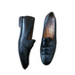 Vintage 90s Ferragamo Women's Shoes Penny Loafers 10.5 Narrow Black Leather