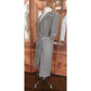 Vintage 1980s Archival Armani Dress Silk Striped Wrap Midi  White Label IT 38