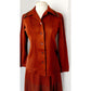 Vintage 70s Skirt Suit Brown Green Knit Voga Creations