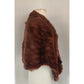 Vintage 40s Fur Wrap Stole Brown Russian Squirrel