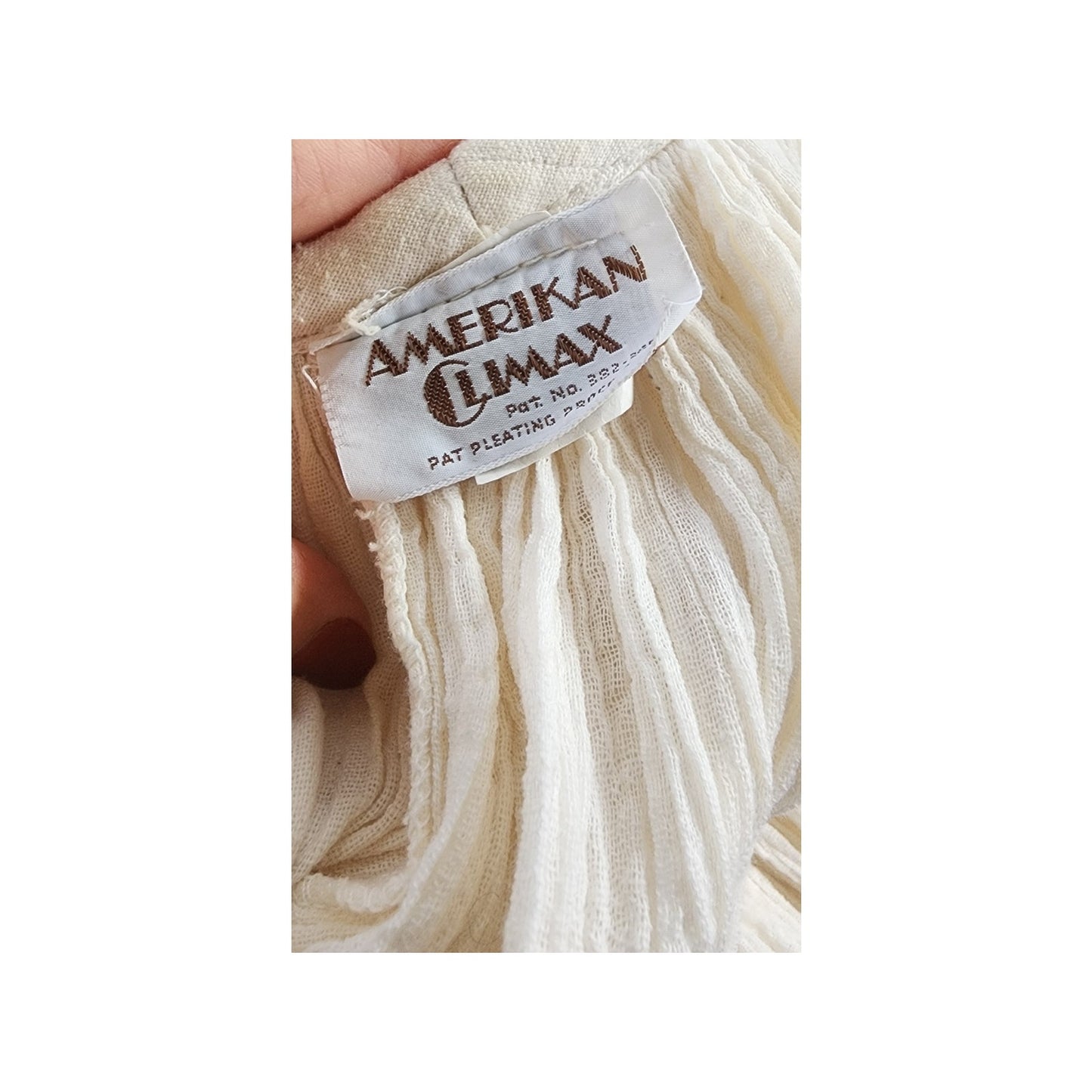 Vintage 70s Amerikan Climax Tent Dress White Cotton Gauze Angel Butterfly Sleeves