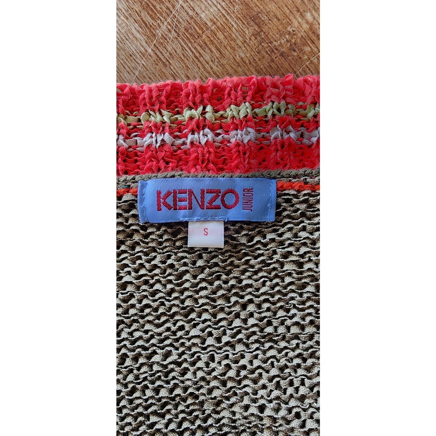 Vintage 1990s KENZO Cardigan Green Cropped Sweater