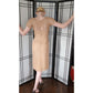 Vintage 50s Ribbon Lace Dress Helen Barbieri Beige Peach