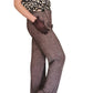 Vintage 1990s Sonia Rykiel Pants Brown Wool Tweed Flares Trousers Slacks Size 42