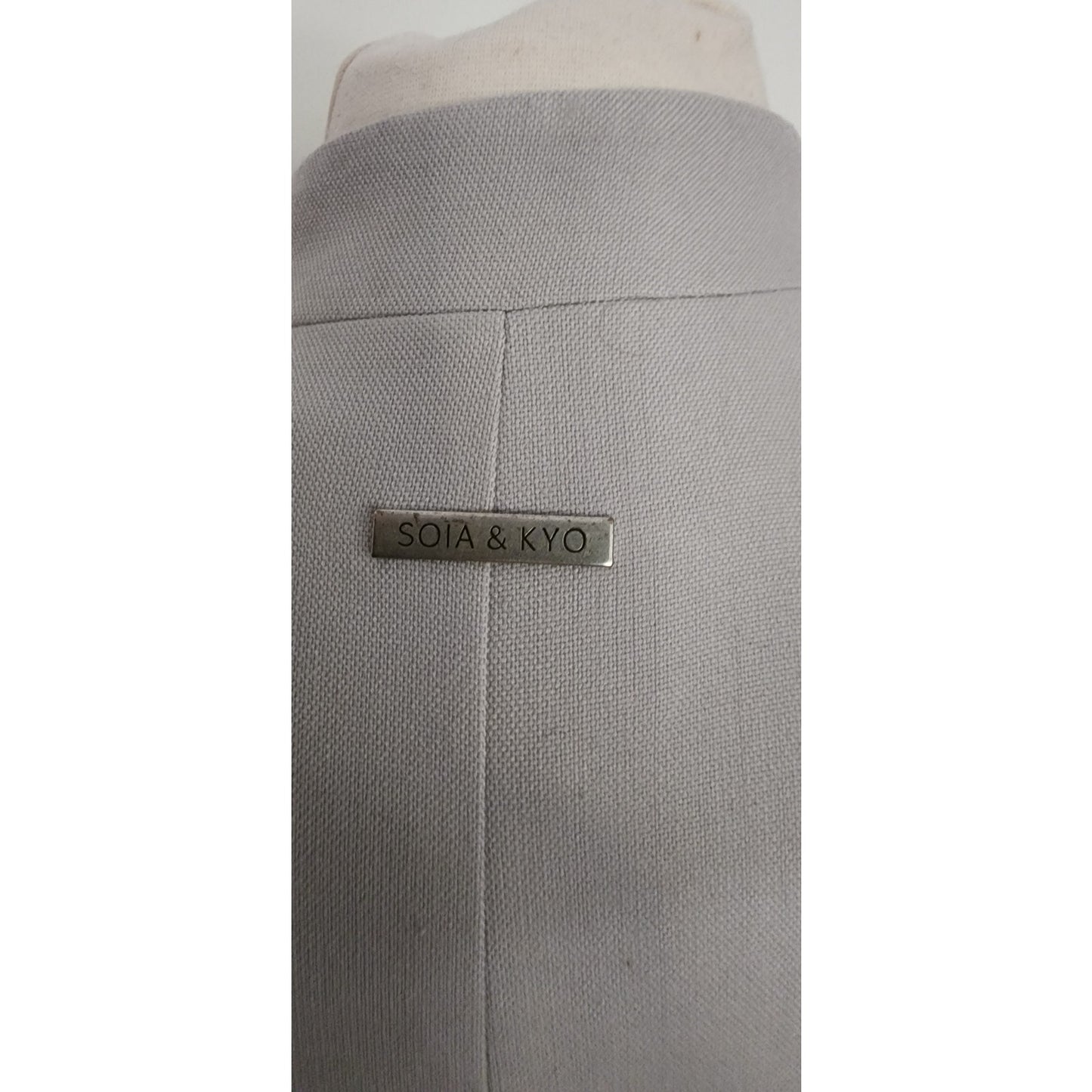 SOIA & KYO Harlin Pebble Vest / Gray Duster New With Tags / M