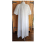 Vintage 50s Peignoir White Nylon Robe + Slip Dress Vanity Fair