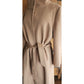 Vintage 2000s Burberry Coat Archival Beige Cashmere Blend  w/Sash Tie Belt / Medium