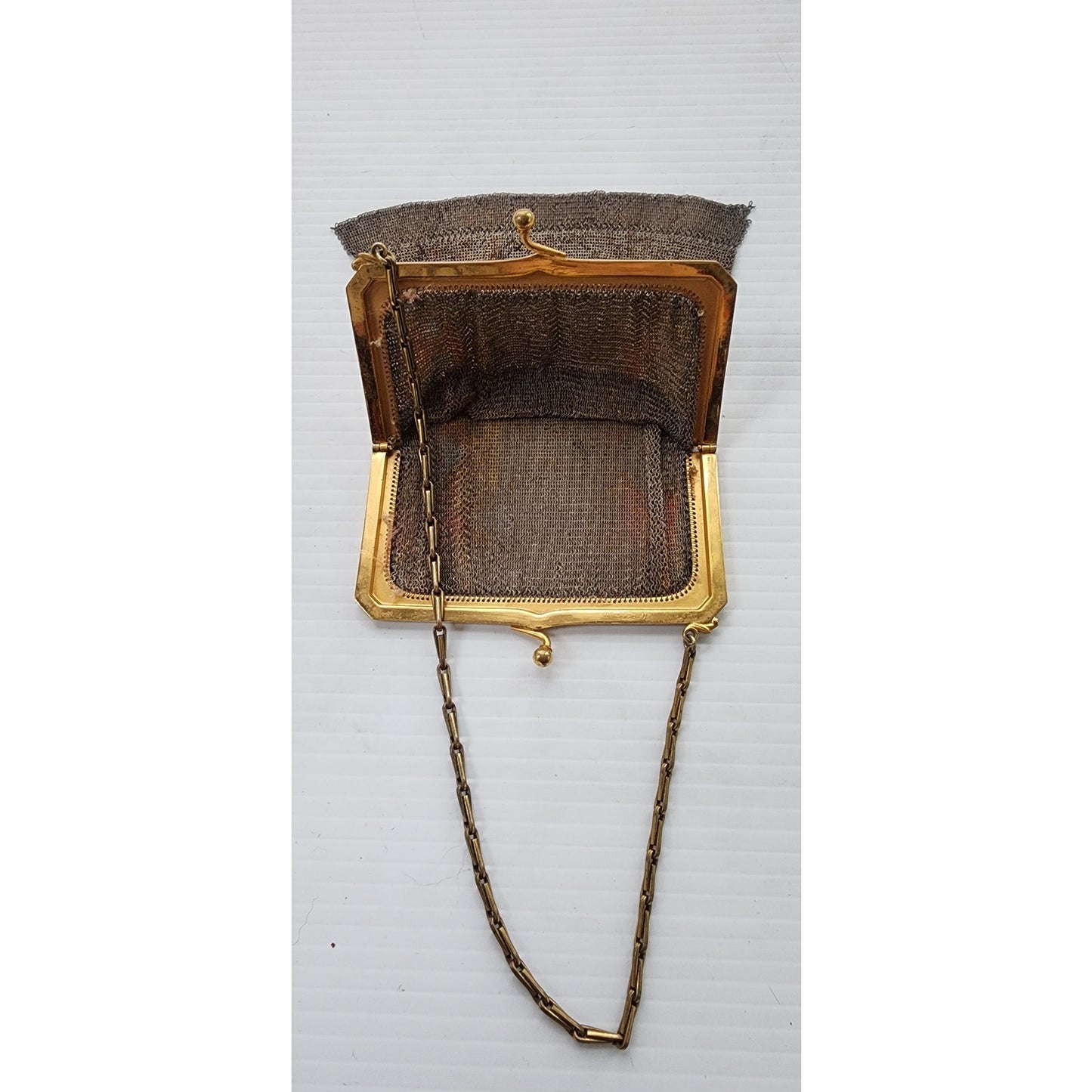 Vintage 20s Beaded Bag Mesh Evening Purse Whiting Davis