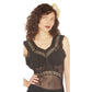 Vintage 1930s Black Sheer Slip Dress Negligee