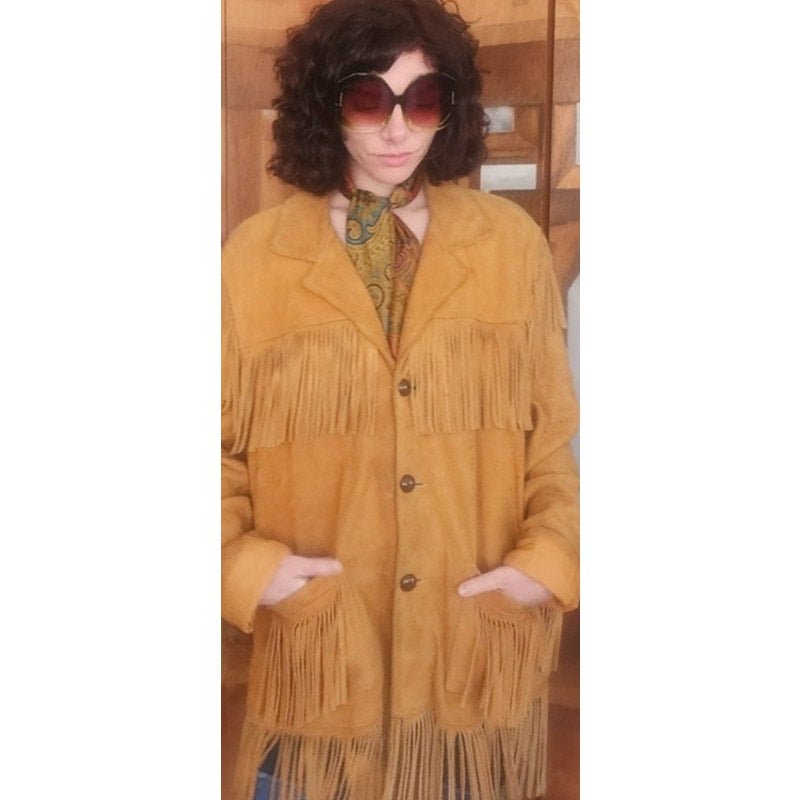 Vintage 50s Paisley Silk Ascot Tie Day Cravat Scarf Gold Black Red