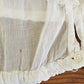 Antique Edwardian White Blouse Frilly Front Panel Sailor Collar