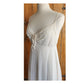 Vintage 50s Peignoir White Nylon Robe + Slip Dress Vanity Fair