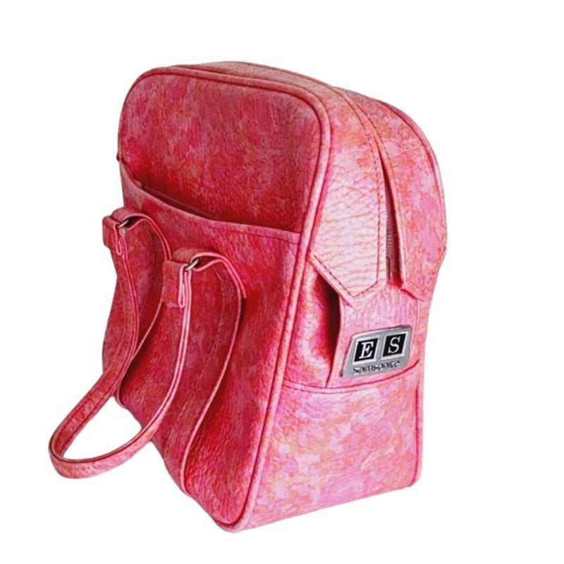 Vintage 60s Pink Mod Luggage Bag Samsonite Tote