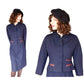 Vintage 50s Skirt Suit Navy Blue Baskin Chicago Styled by Rudy