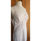 60s Slip Dress White Pale Pink Nylon & Lace Van Raalte Large