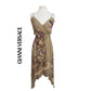 Vintage Vintage 1970s Gianni Versace Dress Silk Parrot Print Handkerchief Hem Slip Style Small