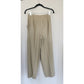 Vintage 1990s Pant Suit Beige Cotton Rayon Joan & David / Small