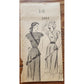 Vintage 40s Dress ORIGINAL Sewing Pattern: Chicago Tribune Marian Martin Mail Order 2493 Asymmetric Draped Frock