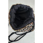 Vintaged Beaded Evening Blac Black Silk Drawstring Crossbody Purse