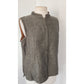 Vintage Eileen Fisher Linen Top Vest Brown Gray / L