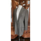 90s Calvin Klein Vintage Gray Olive Green Wool Blazer Oversized 2 Button Career Jacket