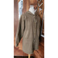 Vintage Sonia Rykiel 90s Quilted Hooded Jacket Brown Mid-Length / M
