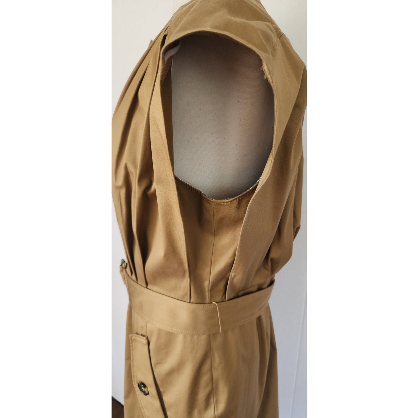 Carolina Herrera Stretch Cotton Shirt Dress Belted Utility   / Large / NWOT