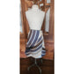 Vintage 2000s PRADA Sport Wrap Skirt Geometric Cotton Print Ugly Chic Linea Rossa M