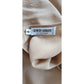 Vintage 90s Beige Silk Blouse w/Scarf Panel Armani Collezioni / S