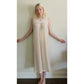 Vintage Edwardian Nightgown Chemise Slip Dress Dress Cream Crochet Lace / M