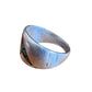 Vintage Mens Southwestern Mosaic Inlay Band Ring Sterling Silver Turquoise Coral Multi-Stone Size 7 3/4
