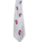 Vintage 30s Mens Necktie Pink Red Horse Print Equestrian Short Length