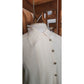 Vintage 1980s Karl Lagerfeld Blouse Cream Silk Shirt Asymmetric Button Down S