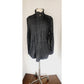 Eileen Fisher Denim Jacket Black Wash Blazer Zip & Snap