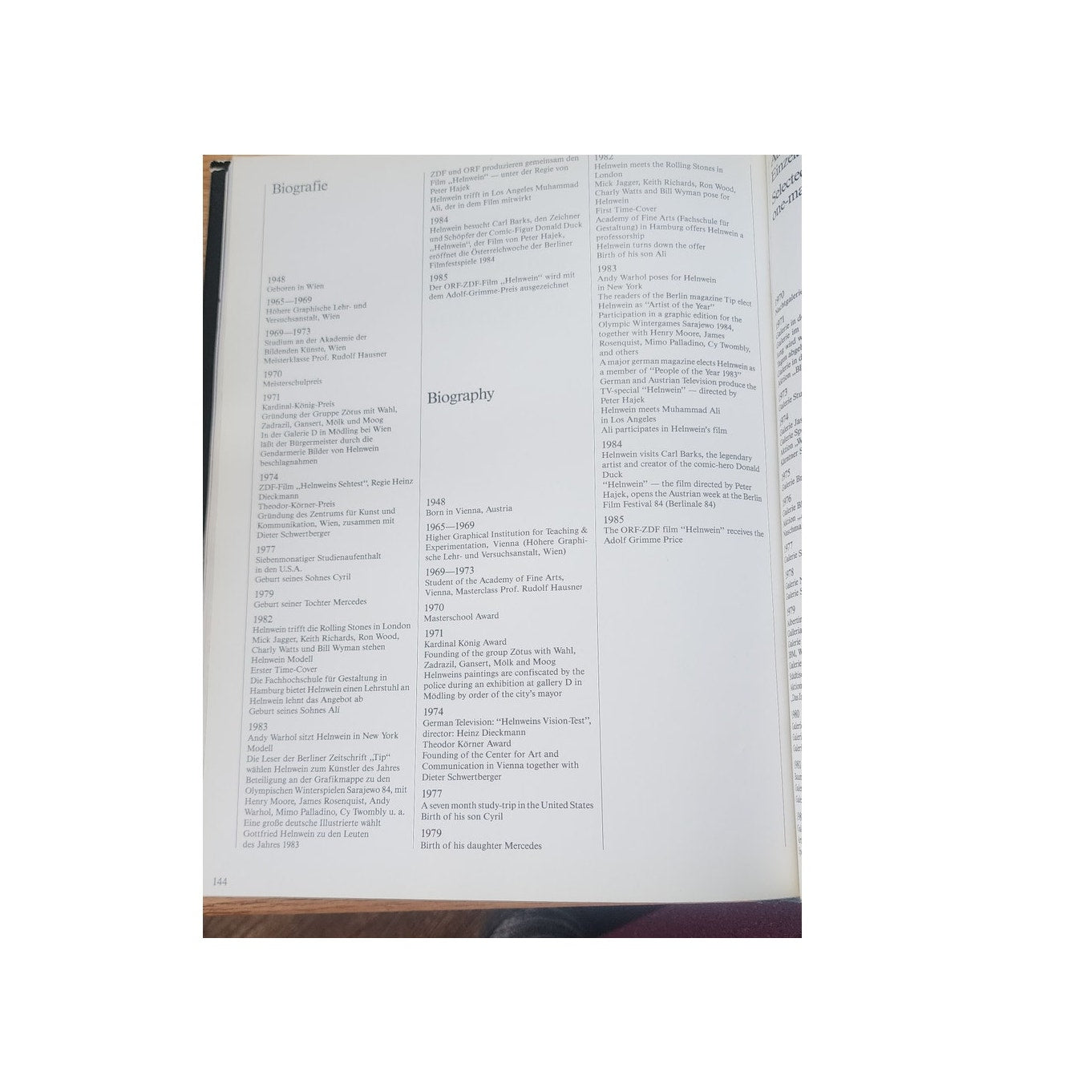 Gottfried Helnwein Signed 1985 Albertina Museum Exhibition Catalog with Artist Inscription to Soviet Émigré Boris Sheynes | Cold War Artist Correspondence Archive | Museum Provenance