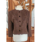 Vintage 1980s Herman Geist Blazer Embroidered Brown wool.