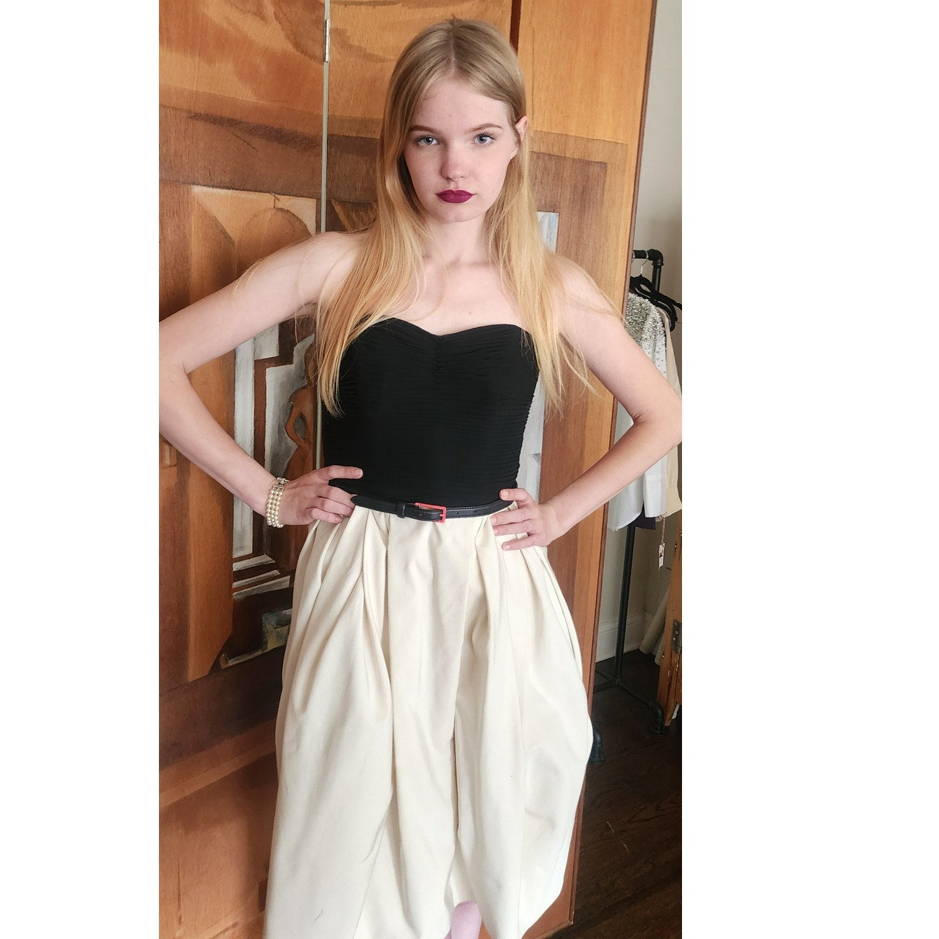 Designer Jason Wu Dress Resort 2012 Strapless Midi Bubble Skirt Ivory & Black NWT