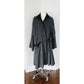 Vintage 1990s Gray Coat Wrap Style Asymmetrical Studio 90 / Medium