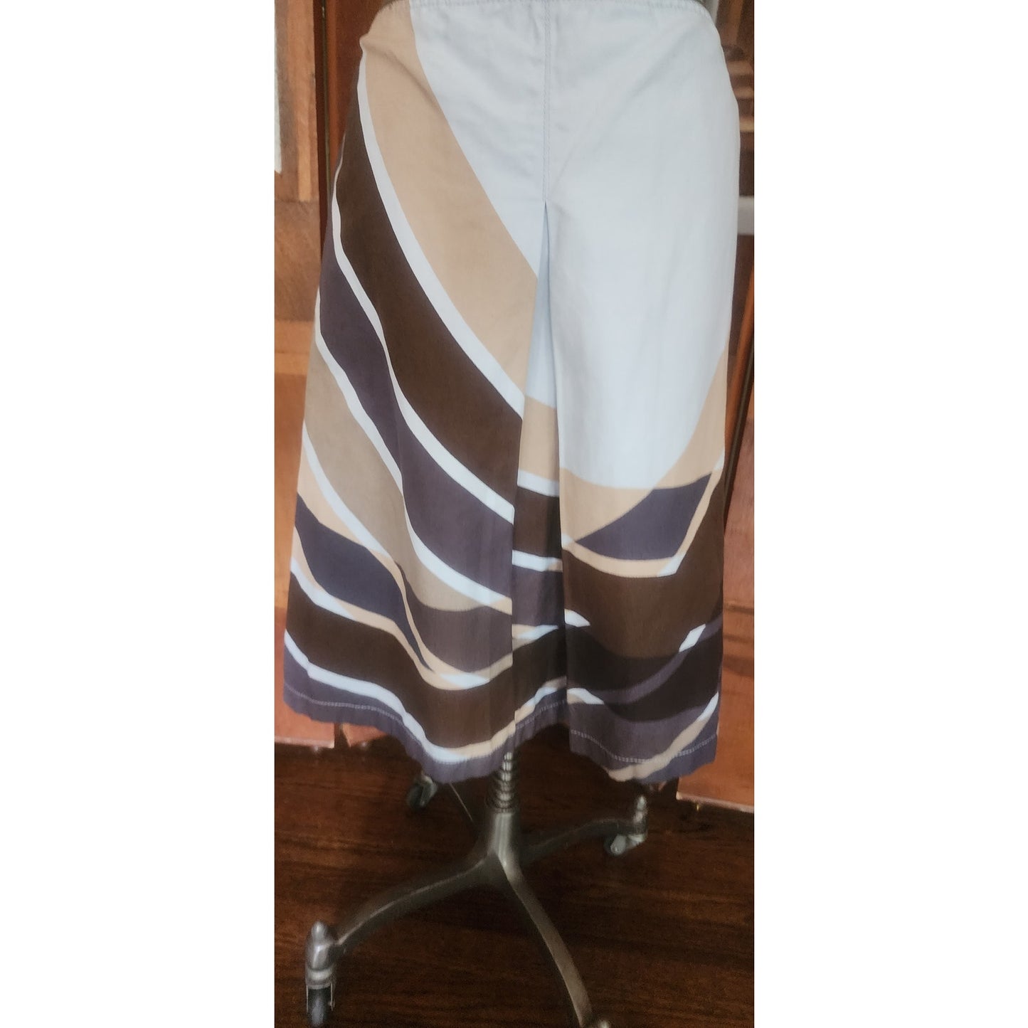 Vintage 2000s PRADA Sport Wrap Skirt Geometric Cotton Print Ugly Chic Linea Rossa M