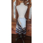 Vintage 2000s PRADA Sport Wrap Skirt Geometric Cotton Print Ugly Chic Linea Rossa M