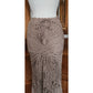 Vintage Y2K Beige Lace Maxi Skirt Boho Chine Collection / S