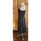 Vintage 70s Black Eyelet Lace Dress + Bolero Jacket Set Chetta B by Peter Noviello