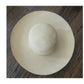 Vintage 1990s Brooks Brothers Panama Hat Handwoven Beige Cream Straw Summer Sun