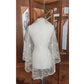 Vintage 1950s Brussels Lace Bridal Veil Wedding Mantilla Fingertip Length