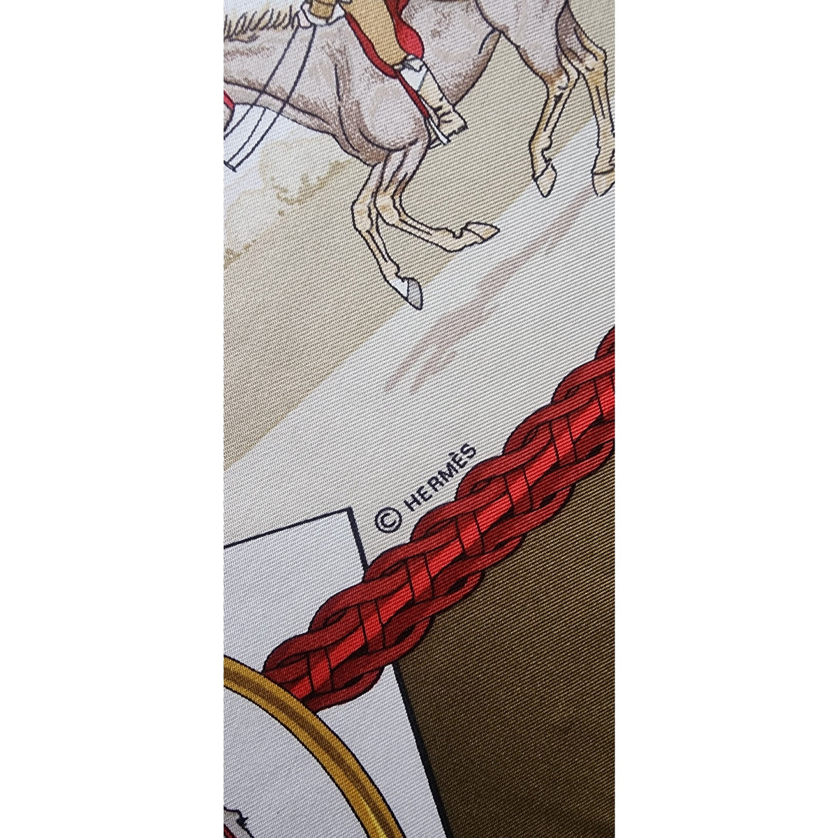 Vintage Silk Scarf Hermès Les Allures du Cheval Ledoux Equestrian Horses Square