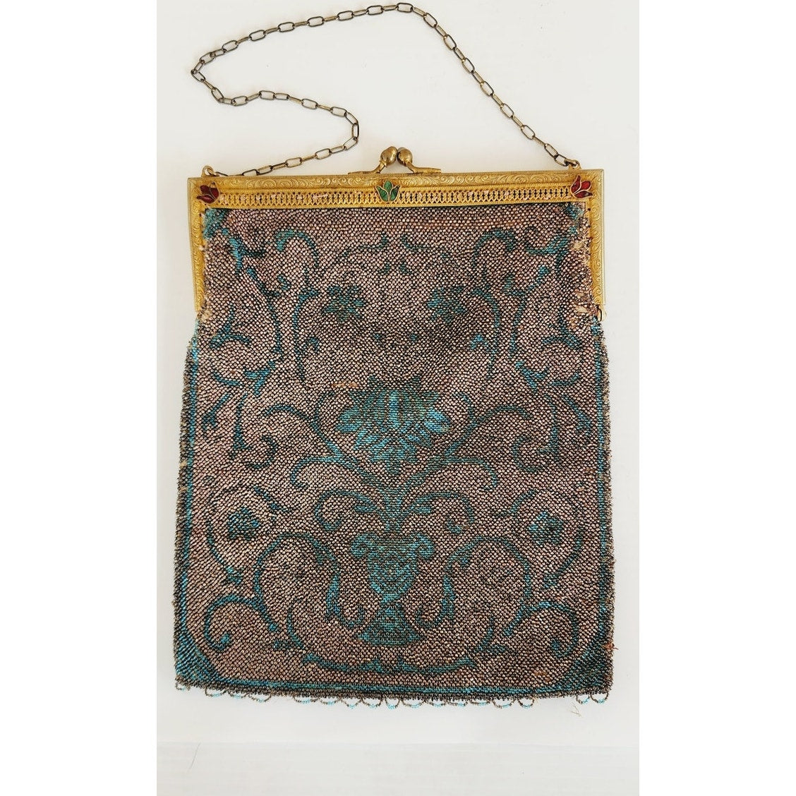 Edwardian Evening Bag Art Nouveau Microbeading